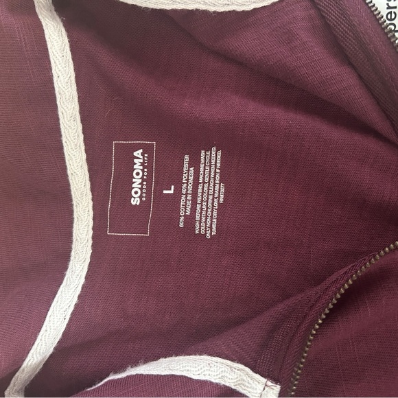 Maroon lightweight quarter zip - Picture 3 of 6